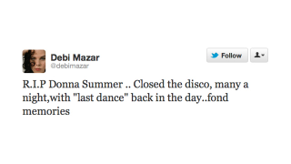 Illustration for article titled Twitter Says Goodbye to Donna Summer